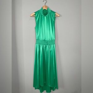Emerald Isle Green Silky Midi Dress - NWT